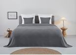 Tagesdecke OTTO HOME "Greta", grau (anthrazit), B:150cm L:250cm, Baumwolle, Tagesdecken, Tagesdecke, in Waffelpiqué Optik, viele Farben erhältlich, Decke ab 140 x 200 cm