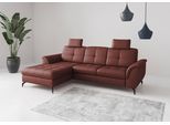 Ecksofa SIT & MORE "Zora", braun (merlot), B:262cm H:92cm T:164cm, Sofas, Ecksofa