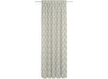 Vorhang ADAM "Maroccan Shiraz Light" Gr. 1, grau (hellgrau), B:142cm H:145cm, Jacquard, Baumwolle, Gardinen, Vorhang, aus 100% Bio-Baumwolle