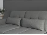 Sofakissen SIT & MORE "Baviene", grau, B:65cm H:25cm T:11cm, Polsterauflagen, Sofakissen, Set, bestehend aus 2 Nierenkissen