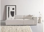 2-Sitzer HOME AFFAIRE "Noord mit Kedernaht, Breite 227 cm", beige (sand), B:227cm H:71cm T:96cm, 94% Polyester; 6% Nylon, Sofas, 2-Sitzer, Cord, Struktur, Webstoff, mit Wellenunterfederung, Massivholzrahmen