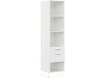Seitenschrank IMPULS KÜCHEN "Valencia", Breite/Höhe: 50/205,1 cm, mit Soft-Close", weiß, B:50cm H:205,1cm T:57,6cm, Dekorfolie, Holzwerkstoff, Schränke, Seitenschrank, vormontiert, mit Schubkasten, mit Auszug, mit verstellbaren Fachböden