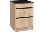 Kochfeldumbauschrank OPTIFIT "Roth", braun (wildeichefarben, wildeichefarben), B:60cm H:88cm T:60cm, Schränke, Kochfeldumbauschrank, Breite 60 cm
