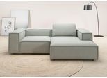 Ecksofa HOME AFFAIRE "Watertown, kompakte L-Form, 246 cm breite für kleinere Räume", silber, B:246cm H:68cm T:171cm, 100% Polyester, Sofas, Ecksofa, modernes Ecksofa mit Feincordbezug, platzsparend & bequem