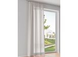 Gardine HEINE HOME Gr. 3, hellgrau, B:140cm H:225cm, Polyester, Gardinen, Gardine