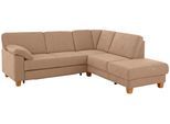 Ecksofa HOME AFFAIRE "Belfort L-Form", braun, B:243cm H:88cm T:91cm, Struktur fein ( 100% Polyester);Luxus-Microfaser ALTARA NUBUCK (100% Polyester);Luxus-Microfaser Vintageoptik(100% Polyester), Sofas, Ecksofa, mit Federkern, wahlweise mit Bettfunktion und Stauraum