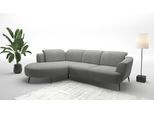 Ecksofa SIT & MORE "Zoe", grau, B:309cm H:87cm T:199cm, 95% Polyester, 5% Polyamid, Sofas, Ecksofa, ink.Sitztiefenverstellung, wahlweise mit Kopfteilverstellung