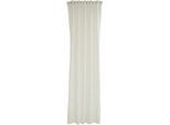 Gardine HOMING "Josh" Gr. 1, weiß, B:140cm H:245cm, Obermaterial: 90% Polyester, 10% Leinen, Gardinen, Gardine, Fertigschal