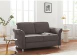 2-Sitzer SIT & MORE "Darwin", braun (schlamm), B:159cm H:83cm T:96cm, Sofas, 2-Sitzer, inklusive Federkern, wahlweise mit Kopfteilverstellung