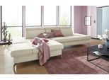 Ecksofa SIT & MORE "Brisbane L-Form", beige (creme), B:319cm T:181cm, Soft clean (98% Polyester, 2% Polyamid), Sofas, Ecksofa, Fußhöhe 12 cm, inklusive Sitztiefen-, Armteil- und Kopfteilverstellung