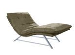 Relaxliege W.SCHILLIG "daily dreams", grün (camouflage z69), B:95cm H:91cm T:170cm, Longlife Xtra-Leder Z69: Das feinnarbige, gedeckte Softleder Z69 besticht durch seine außergewöhnliche Weichheit im trendigen »Vintage-Look«, Hautstärke 0, 9 - 1, 1 mm, Sofas, Relaxliege, in Waffelkissen-Optik, wahlweise mit Motor, Kufengestell, in 2 Breiten