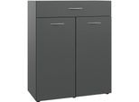 Kombikommode WIMEX "Multiraumkonzept", grau (grafit), B:80cm H:98cm T:40cm, Holzwerkstoff, Sideboards, Kombikommode, Schubkästen auf Metallschienen