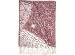 Plaid MUSTERRING "Ease", rosa, B:140cm L:200cm, Baumwolle, Polyacryl, Wohndecken, Plaid