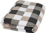 Duschtuch ROSS "Würfelfond", anthrazit, flanell, cappuccino, weiß, B:75cm L:140cm, Frottier, Baumwolle, Handtücher, Duschtuch, 100% Baumwolle