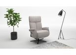 TV-Sessel SIT & MORE "Triple Seven Xtra large, bis 200kg belastbar, mit Herz-Waage Funktion", beige (silber), B:86cm H:111cm T:86cm, 100%Polyester, Sessel, TV-Sessel, inkl. Kopfteil- & Drehfunktion, wahlweise mit Akku und Aufstehhilfe