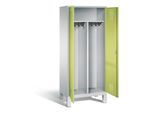 C+P Schwarz-Weiss-Spind Evolo, H1850xB810xT500mm, Front Viridingrün, Korpus Lichtgrau (48012-22) ; C + P Möbelsysteme (48012-22|S10072)