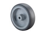 BS Rollen Gummirad Ø 75 mm, Kunststoff, grau, Tragkraft 60 kg, Gleitlager (A80.078)