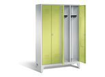 C+P Schwarz-Weiss-Spind Classic, H1850xB1190xT500mm, Front Viridingrün, Korpus Lichtgrau (8012-40) ; C + P Möbelsysteme (8012-40|S10279)