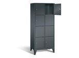 C+P Garderobenschrank Classic, H1850xB810xT500mm, Front Anthrazitgrau, Korpus Anthrazitgrau (8010-224) ; C + P Möbelsysteme (8010-224|S10156)