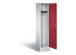 C+P Garderobenschrank Classic, H1800xB420xT500mm, Front Rubinrot, Korpus Lichtgrau (8020-12) ; C + P Möbelsysteme (8020-12|S10050)