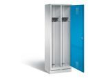 C+P Schwarz-Weiss-Spind Evolo, H1800xB610xT500mm, Front Lichtblau, Korpus Lichtgrau (48220-20) ; C + P Möbelsysteme (48220-20|S10004)