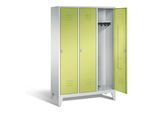 C+P Garderobenschrank Classic, H1850xB1200xT500mm, Front Viridingrün, Korpus Lichtgrau (8010-32) ; C + P Möbelsysteme (8010-32|S10314)