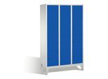 C+P Fächerschrank Classic auf Füßen, 12 Fächer, H1850xB1200xT500mm Front Enzianblau Korpus Lichtgrau ; C + P Möbelsysteme (8010-324|S10003)