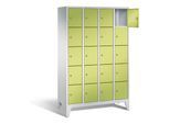 C+P Garderobenschrank Classic, H1850xB1190xT500mm, Front Viridingrün, Korpus Lichtgrau (8010-405) ; C + P Möbelsysteme (8010-405|S10428)
