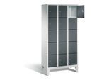 C+P Garderobenschrank Classic, H1850xB900xT500mm, Front Anthrazitgrau, Korpus Lichtgrau (8010-305) ; C + P Möbelsysteme (8010-305|S10285)