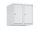 C+P Aufsatzschrank, 7035/7035 500x500x500mm Verschluss Zylinderschloss 2 Abteile ; C + P Möbelsysteme (080090-29|S10024)