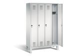 C+P Garderobenschrank Evolo, H1850xB1190xT500mm, Front Lichtgrau, Korpus Lichtgrau (48010-40) ; C + P Möbelsysteme (48010-40|S10004)