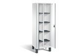 C+P Wäsche-Spind Evolo, H1850xB610xT500mm, Front Dekor Weiß, Korpus Verkehrsweiß (48012-20B) ; C + P Möbelsysteme (48012-20B|S10035)