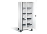 C+P Wäsche-Spind Evolo, H1850xB810xT500mm, Front Dekor Weiß, Korpus Verkehrsweiß (48012-22B) ; C + P Möbelsysteme (48012-22B|S10042)