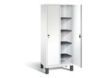 C+P Wäsche-Spind Evolo, H1850xB810xT500mm, Front Dekor Weiß, Korpus Verkehrsweiß (48010-22B) ; C + P Möbelsysteme (48010-22B|S10026)