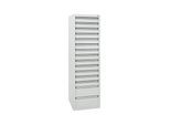Stumpf Schubladenschrank Serie STS 410, 15 Schubladen lichtgrau (13x100, 2x200mm) ; Stumpf Metall (7105707)