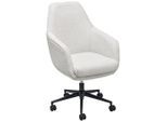 Livetastic Drehstuhl, Beige, Metall, Kunststoff, Textil, Drehkreuz, 63x93-98x71 cm, Sitzfläche 360° drehbar, Arbeitszimmer, Bürostühle, Drehstühle