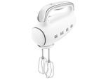 Smeg Handmixer 50'S Style, Weiß, Chrom, Metall, Kunststoff, 22x37.8x22.1 cm, LED-Display, Küchengeräte, Mixer
