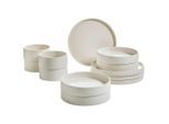 Novel Kombiservice Kyoto, Sand, Keramik, 12-teilig, Uni, 600 ml, Lfgb, lebensmittelecht, Essen & Trinken, Geschirr, Geschirr-Sets, Kombiservice