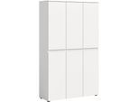 Mehrzweckschrank HOME AFFAIRE "CIPELA", weiß, B:105cm H:175cm T:37cm, FSC-zertifizierter Holzwerkstoff, Schränke, Mehrzweckschrank, BxH:105x175 cm, viel Stauraum, variable Einlegeböden, Kleiderstange