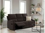 3-Sitzer OTTO HOME "Napori", grau (anthrazit), B:207cm H:105cm T:94cm, 100% Polyester, Sofas, Kinosofa mit 2 x Relaxfunktion und Getränkehalter