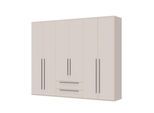 Drehtürenschrank OTTO HOME "Opera mit oder ohne Kranz inkl. LED-Bel.,B 227,272,317 oder 362 cm", cashmere, B:272cm H:224cm T:56cm, FSC-zertifizierter Holzwerkstoff, MDF, Schränke, Drehtürenschrank, Schubkästen, UV lackiert, Soft Close Funktion, Höhenverstellbare Füße