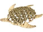 Dekofigur AM DESIGN "Schildkröte aus Schilf", braun, B:30cm H:5cm, Dekofiguren, handgefertigt