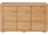 Sideboard OTTO HOME "Denis", beige (kernbuche teilmassiv), B:140cm H:85cm T:40cm, Sideboards, Sideboard, Breite 140 cm