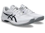 Tennisschuh ASICS "GAME FF", Herren, Gr. 44, weiß, schwarz, Textil, Schuhe, Multicourt-Schuh, Allcourt-Schuh