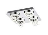 LED-Deckenleuchte Lolasmart Silberfarben max. 25 Watt Deckenlampe