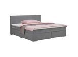 Boxspringbett Palermo in Grau ca. 180x200cm