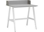Schreibtisch Emmelie Grau/Weiß