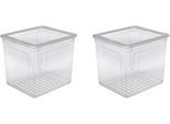 Organizer KEEEPER "bea", transparent, B:33,5cm H:35cm, Kunststoff, Aufbewahrungsboxen, Organizer, Aufbewahrungsbox, mit Air Control System