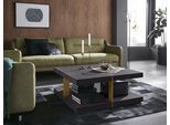 Couchtisch OTTO HOME "Verrazzano", bunt (braun, messingfarben), B:90cm H:38cm, Tische, Couchtisch