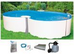 Achtformpool MY POOL BWT "PREMIUM", weiß, B:360cm H:135cm L:625cm, Schwimmbecken, Achtformpool, Tiefe 1,35 m, in versch. Größen erhältlich